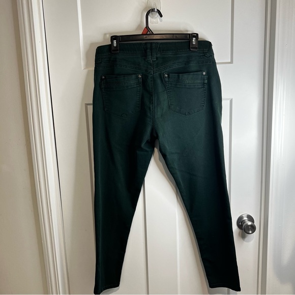 Democracy Ab Technology Ankle Skinny Jeans Size 10 Green B1304PEXX Slimming - Picture 2 of 15
